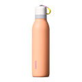 FreeSip Twist 24oz in Peachy Keen (soft coral-peach) with a light grey lid and multicolor loop accent, shown